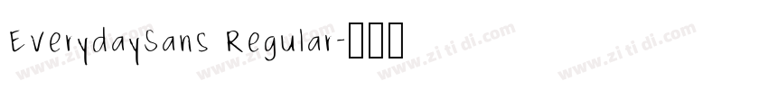 EverydaySans Regular字体转换